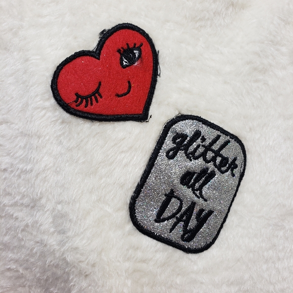 Jessica Simpson NEW soft cat glitter all day fleece girls size small - Picture 3 of 8